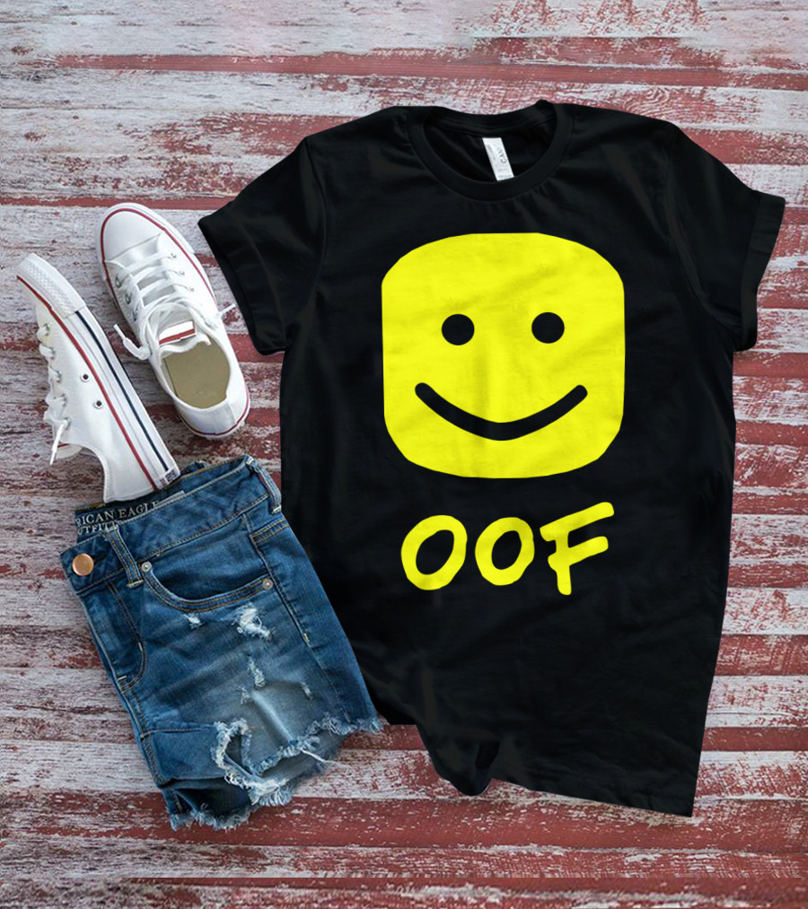 Oof Blox Meme For Non-Noobs With Smiley Face Image T-Shirt