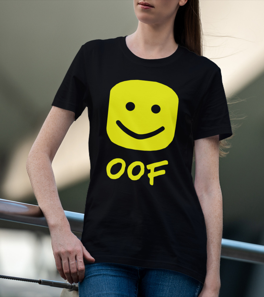 Oof Blox Meme For Non-Noobs With Smiley Face Image T-Shirt