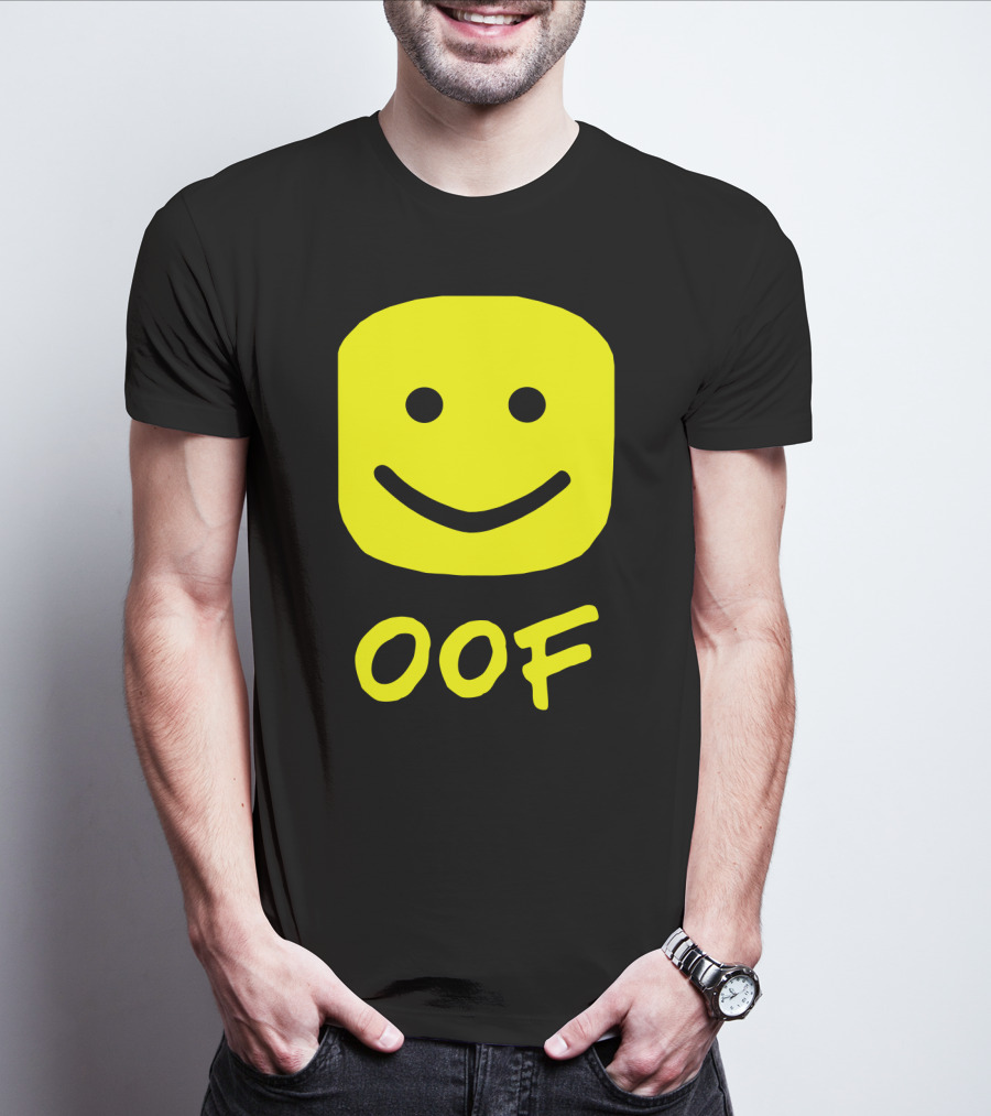 Oof Blox Meme For Non-Noobs With Smiley Face Image T-Shirt