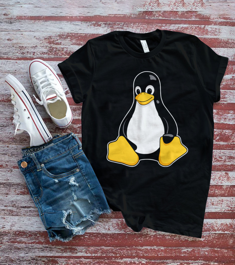 Tux The Penguin Linux Mascot Enhanced Linux Mascot Tux T-Shirt