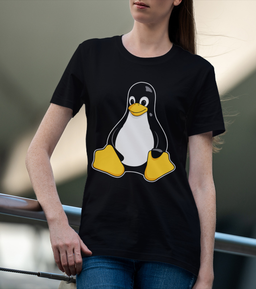 Tux The Penguin Linux Mascot Enhanced Linux Mascot Tux T-Shirt