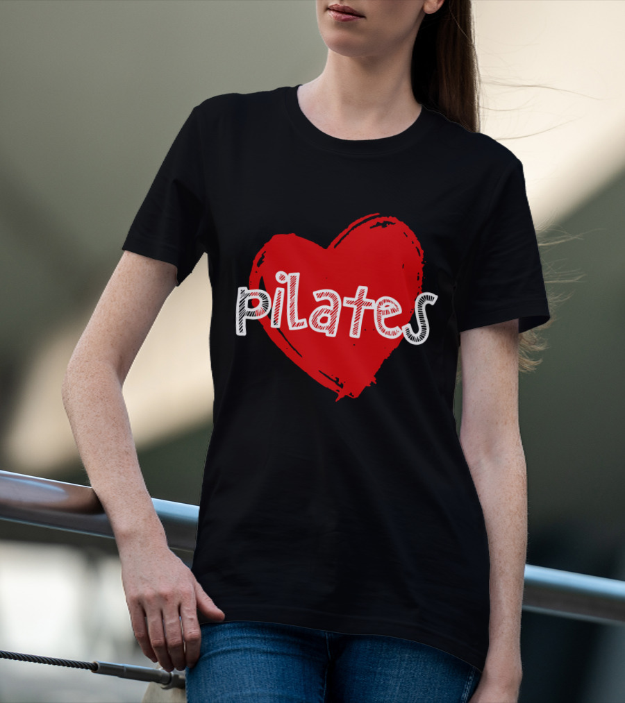 Pilates Love Red Heart T-Shirt