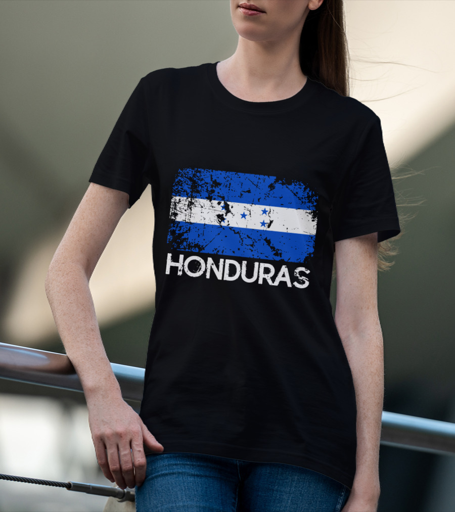 Honduran Flag Vintage Honduras Made In Honduras T-Shirt