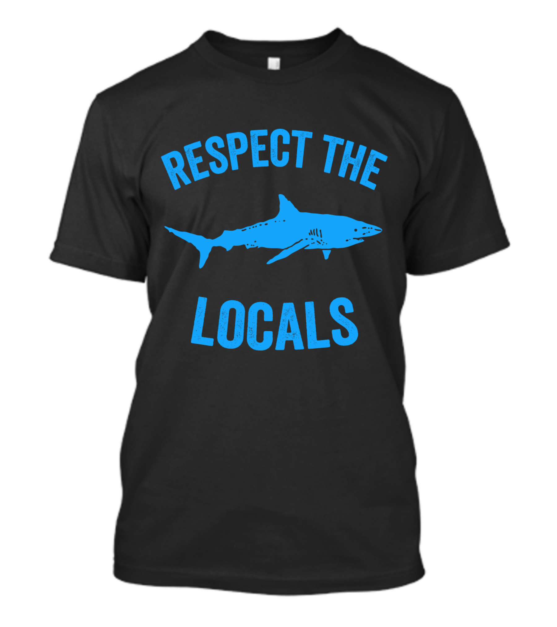 Respect The Locals Shark Ocean Wildlife T-Shirt