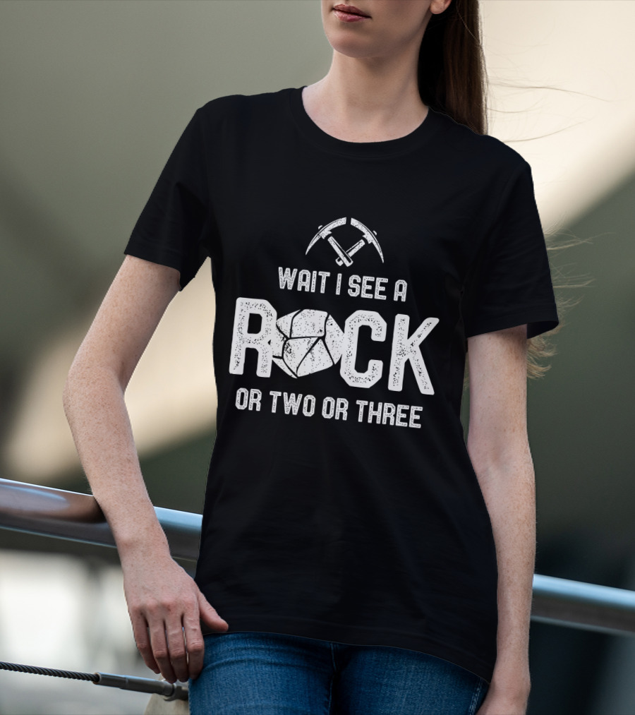 Wait I See A Rock Or Two Or Three T-Shirt