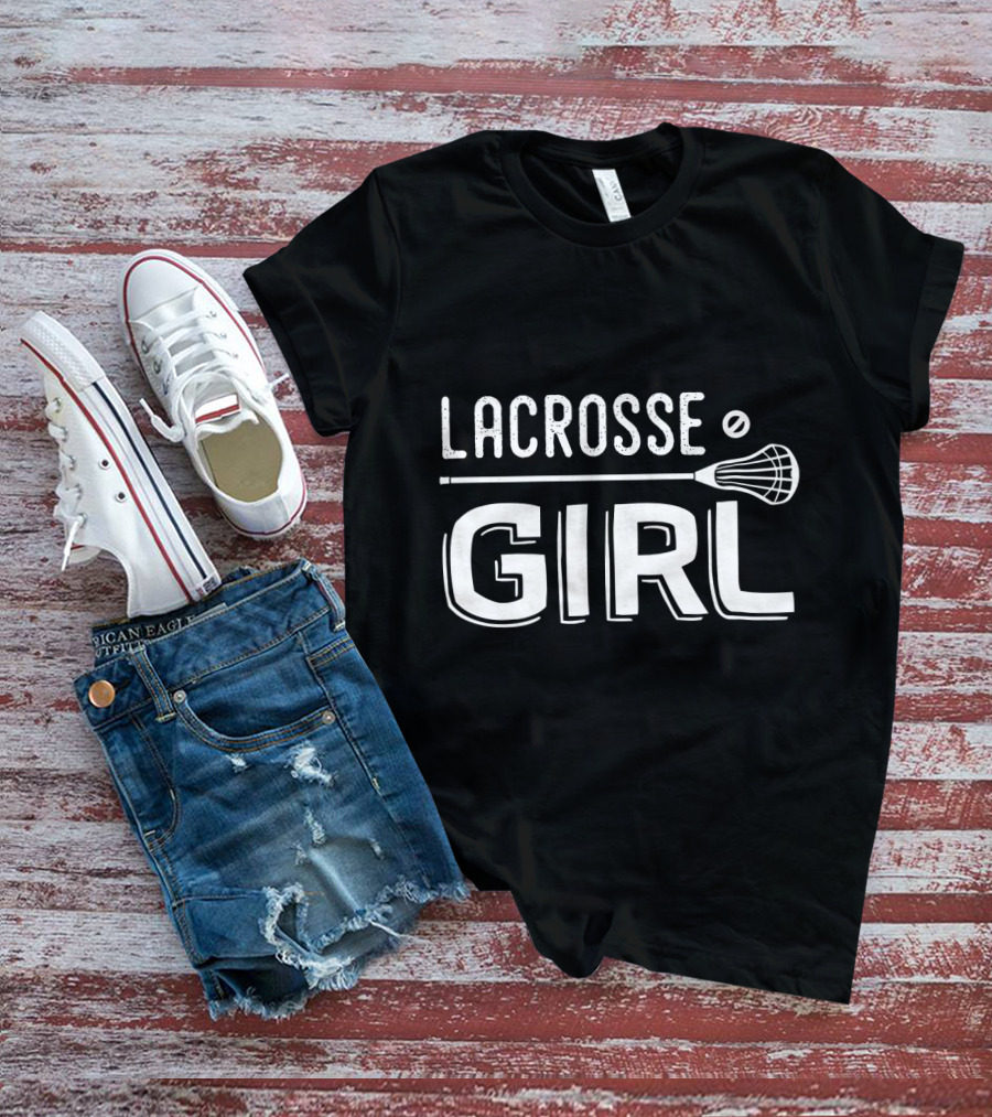 Lacrosse Girl Cute Lacrosse Player Sport T-Shirt