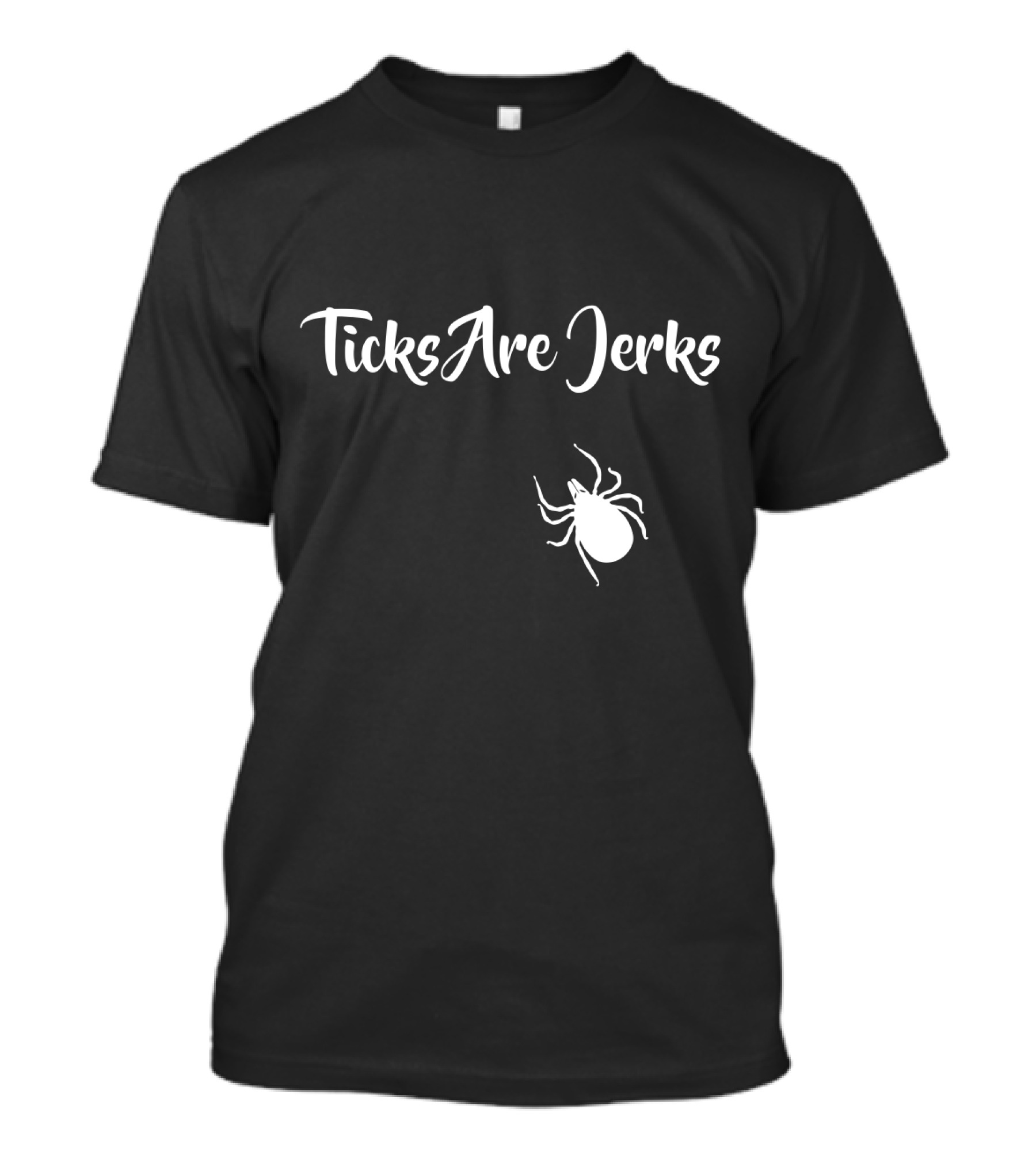 Ticks Are Jerks Lyme Disease Awareness And Safety Iconic T-Shirt
