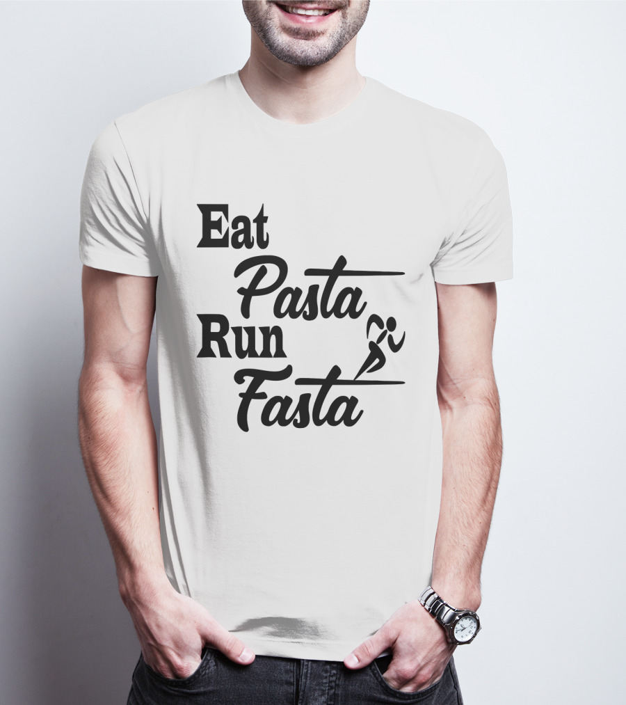 Eat Pasta Run Fasta Running T-Shirt