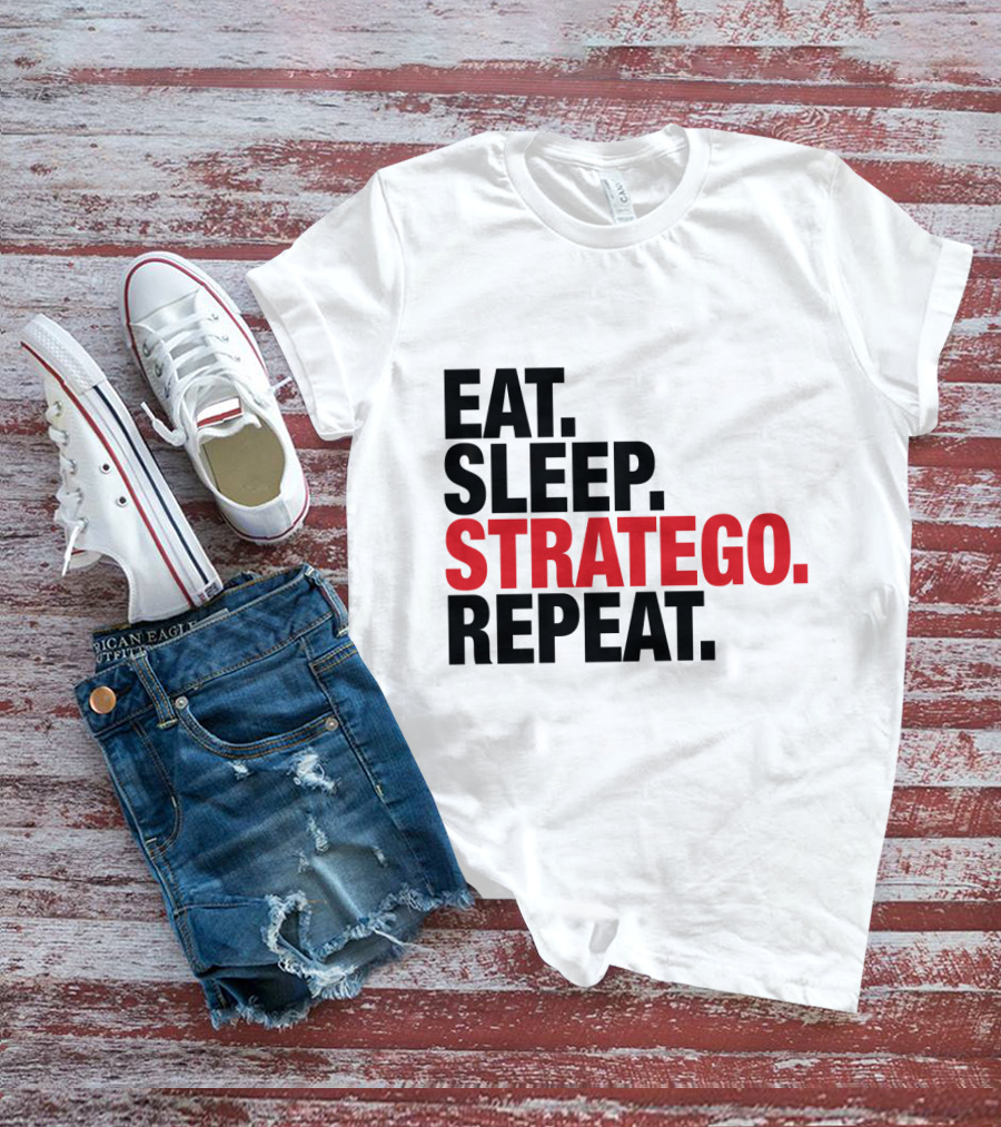EAT SLEEP STRATEGO REPEAT BOARD GAME CYCLE T-Shirt
