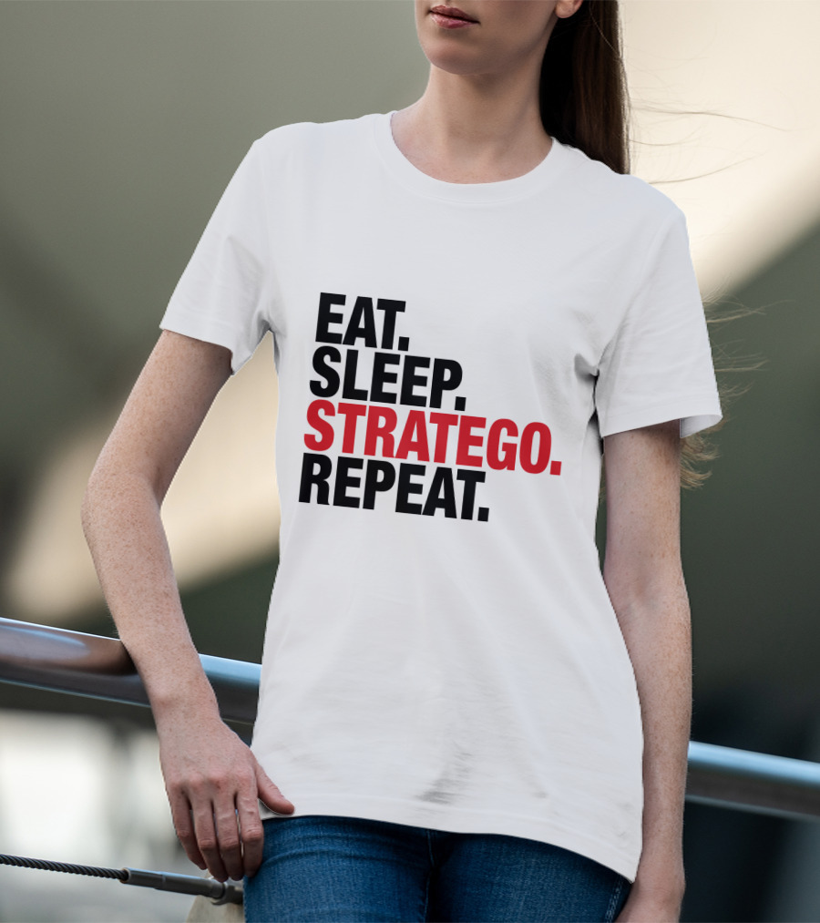 EAT SLEEP STRATEGO REPEAT BOARD GAME CYCLE T-Shirt