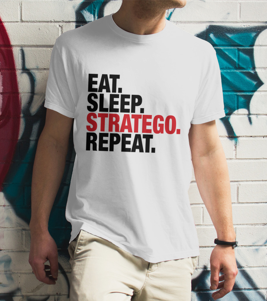 EAT SLEEP STRATEGO REPEAT BOARD GAME CYCLE T-Shirt