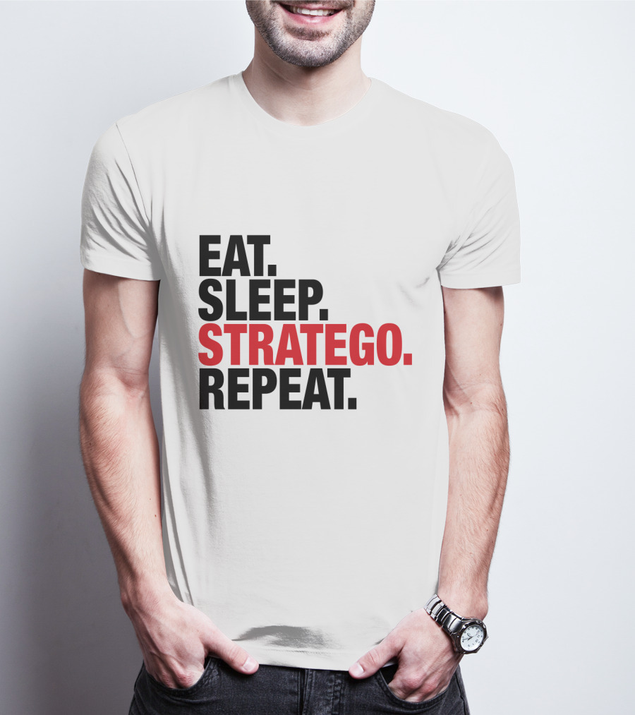 EAT SLEEP STRATEGO REPEAT BOARD GAME CYCLE T-Shirt