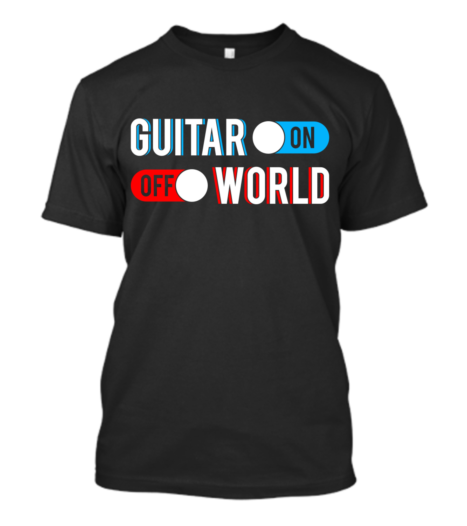 Guitar On Off World T-Shirt