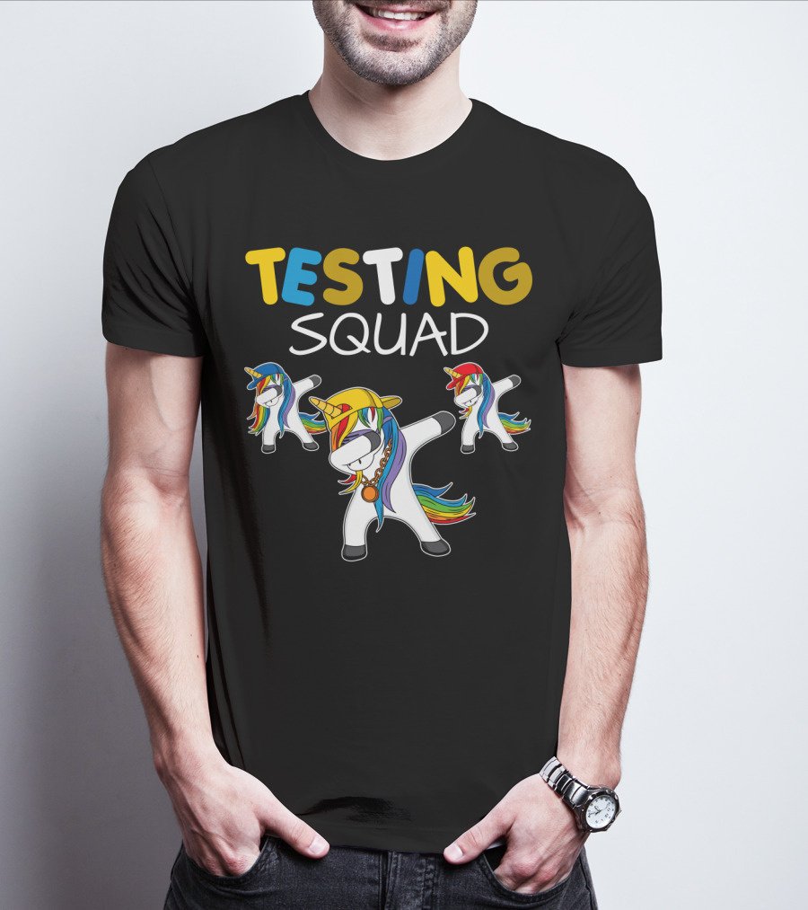 TESTING SQUAD Unicorn Dab Dance T-Shirt