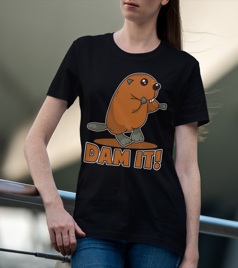 Damn It Beaver Dam Funny Pun T-Shirt
