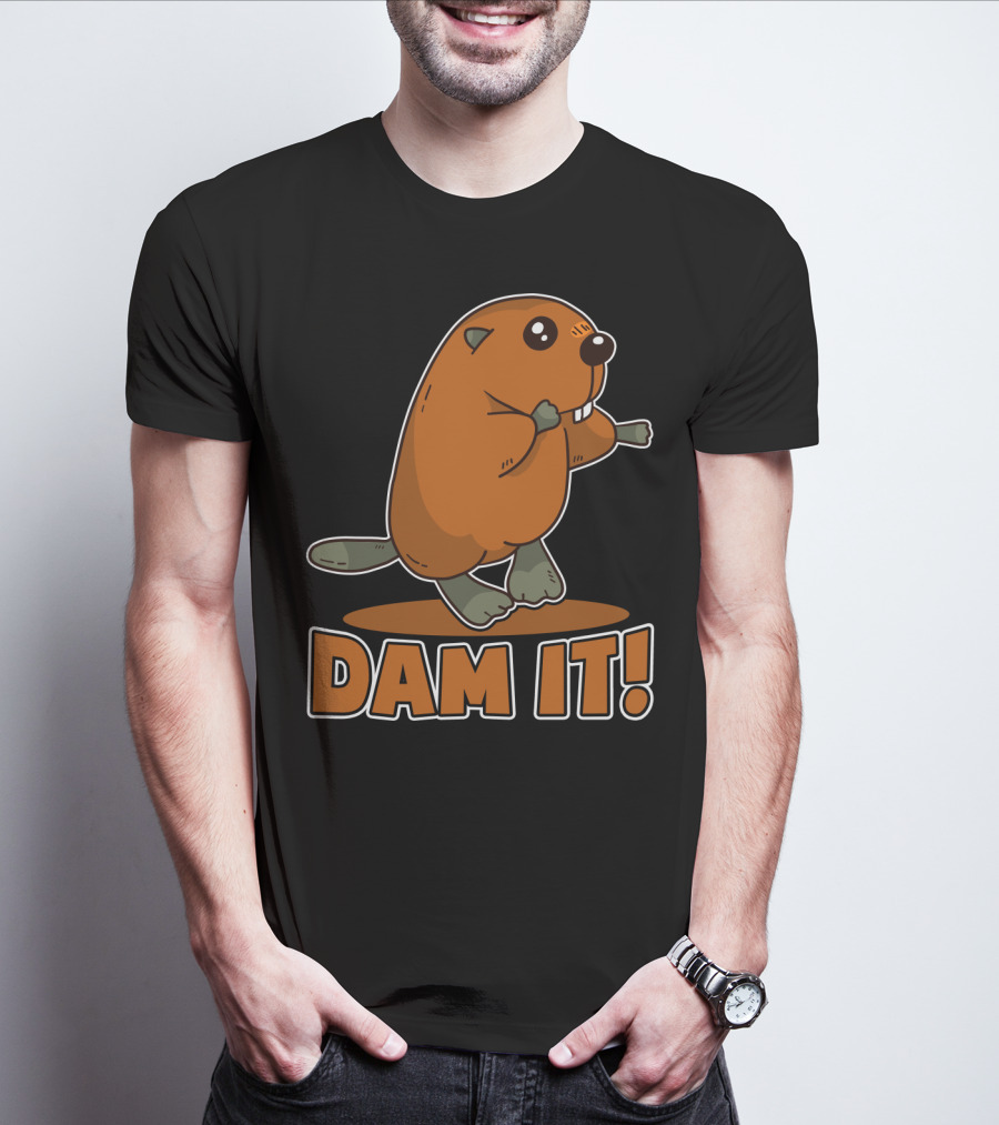 Damn It Beaver Dam Funny Pun T-Shirt