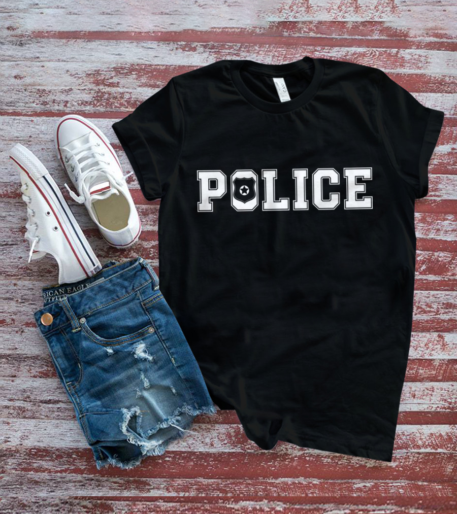 Police Badge Star Logo Law Enforcement T-Shirt
