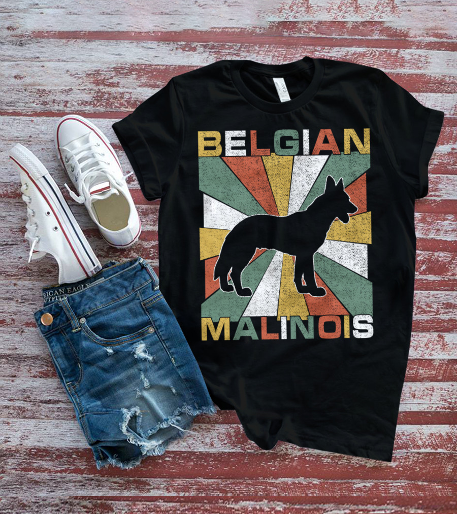 Belgian Malinois Retro 70s Vintage Dog T-Shirt