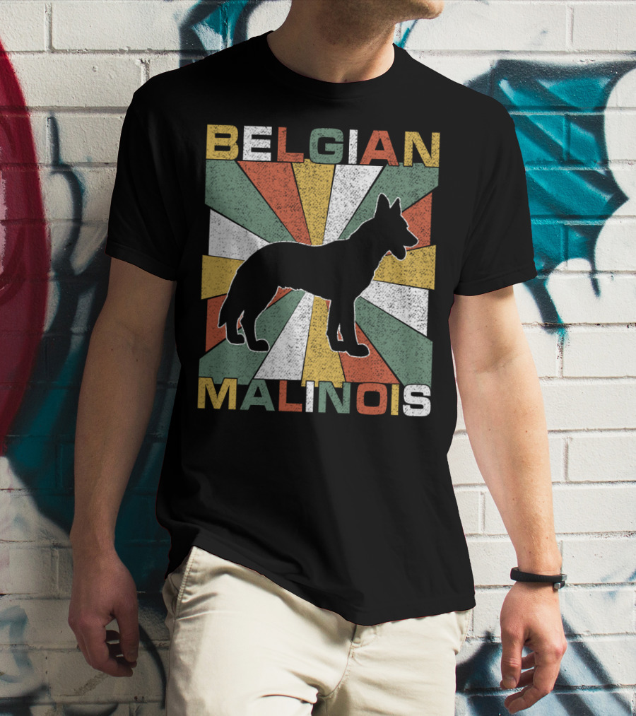 Belgian Malinois Retro 70s Vintage Dog T-Shirt