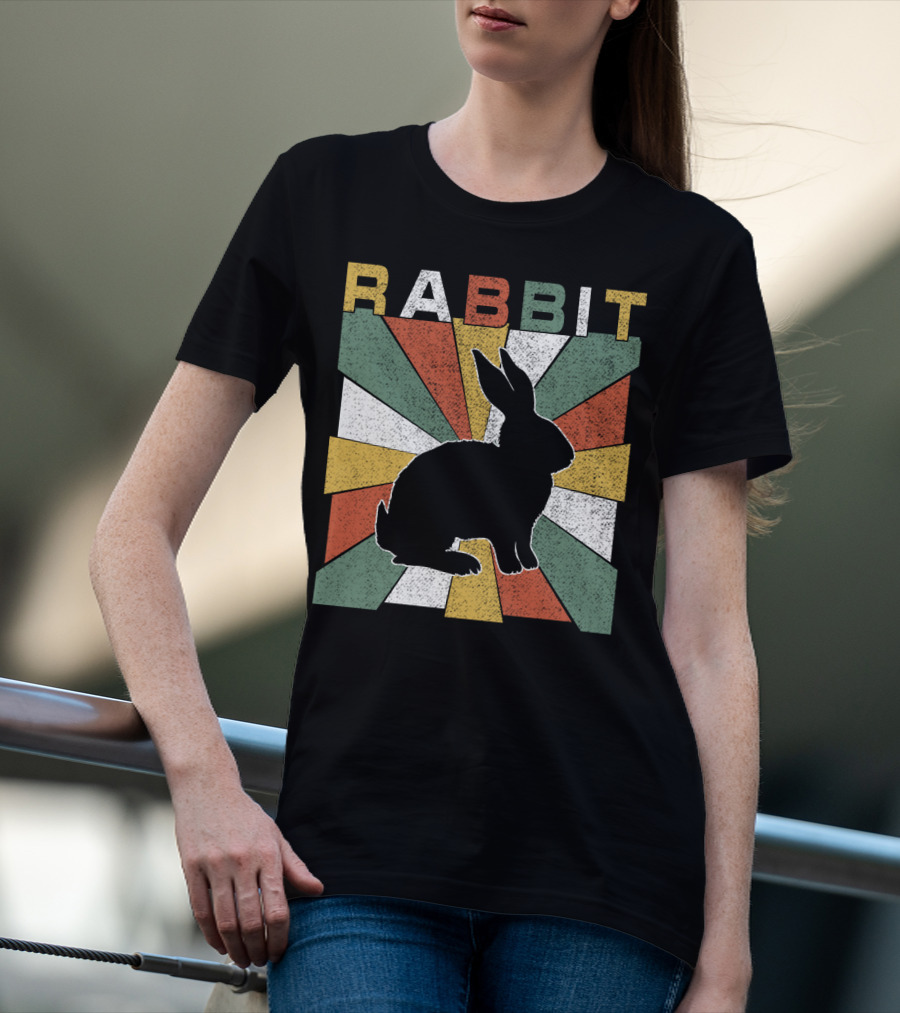 Rabbit Retro 70s Silhouette Sunburst T-Shirt