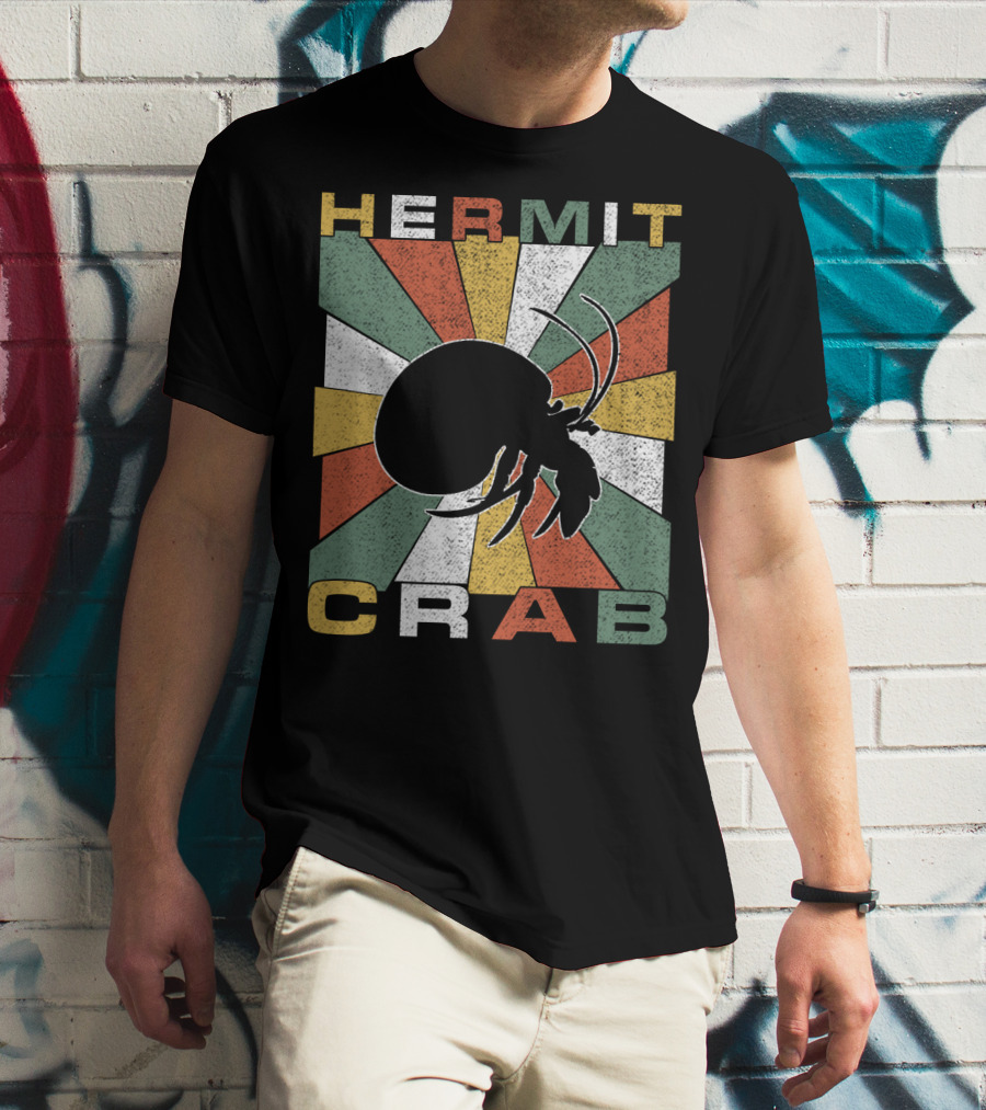 Hermit Crab Retro 70s Vintage T-Shirt