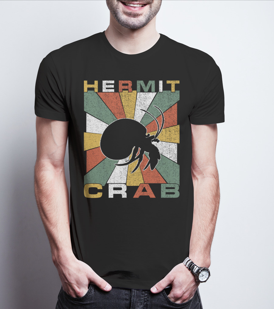 Hermit Crab Retro 70s Vintage T-Shirt