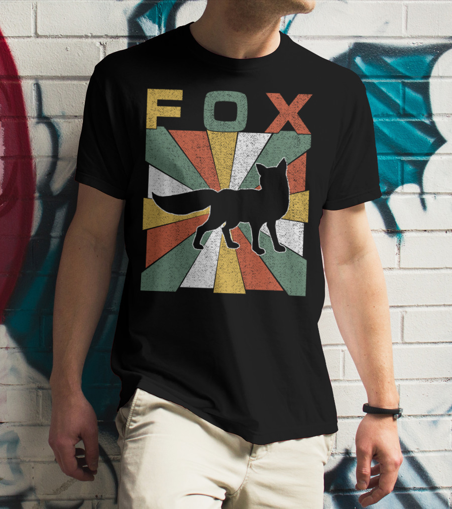 FOX Retro Vintage 70s Silhouette Burst T-Shirt