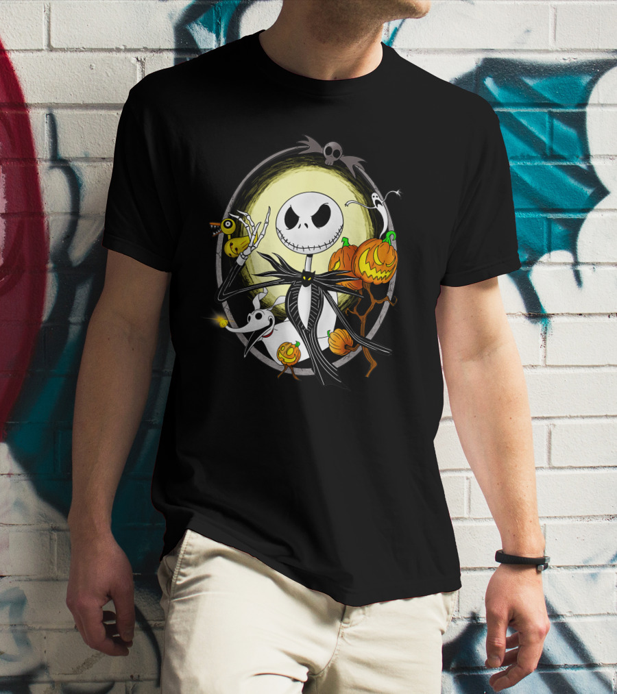 Jack Skellington Halloween Celebration Scene T-Shirt