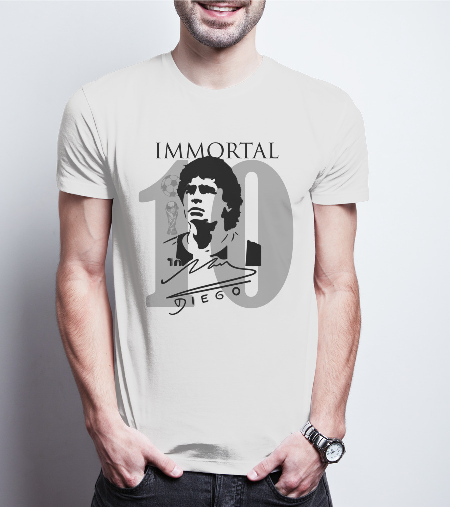 IM MORTAL Diego Armando Maradona 10 Argentina T-Shirt