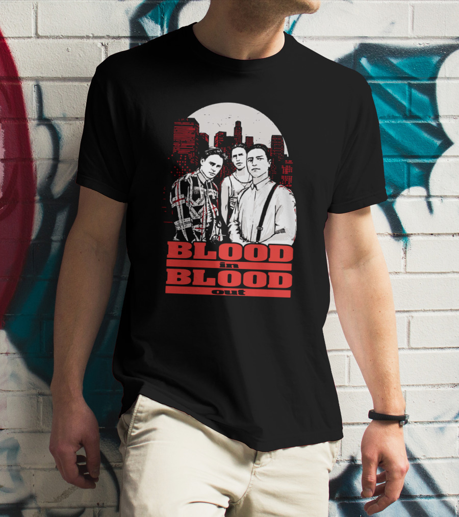 Blood In Blood Out Los Angeles Trio Urban Skyline T-Shirt