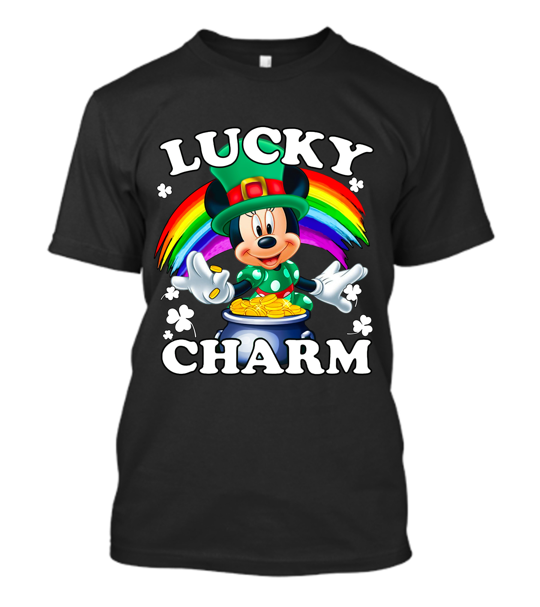 Lucky Charm Rainbow Mickey Pot Of Gold T-Shirt