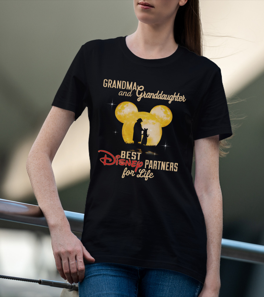 Grandma And Granddaughter Best Disney Partners For Life T-Shirt