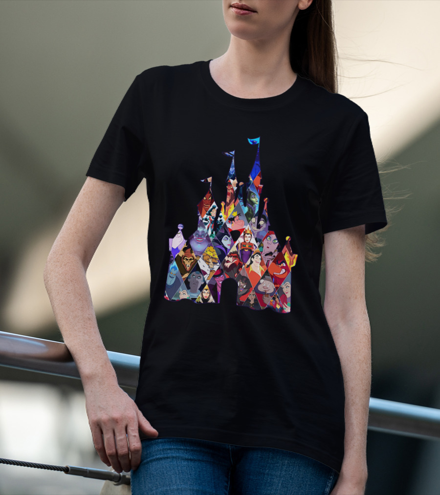 Disney Villains Castle Silhouette Collection T-Shirt
