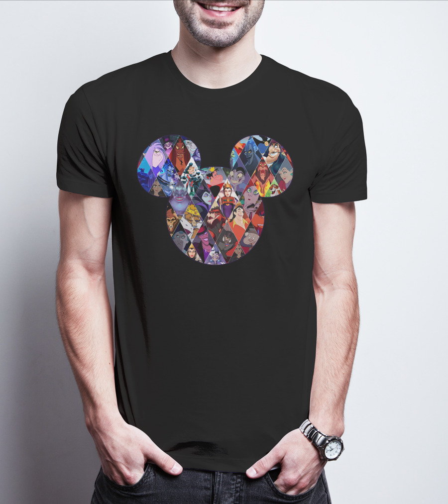 Mickey Villains Collage T-Shirt