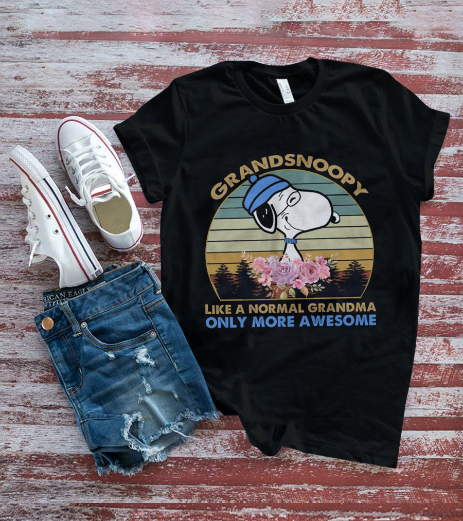 GRANDSNOOPY LIKE A NORMAL GRANDMA ONLY MORE AWESOME T-Shirt