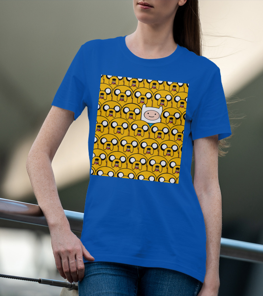 Finnthehuman Surrounded By Jake Faces T-Shirt