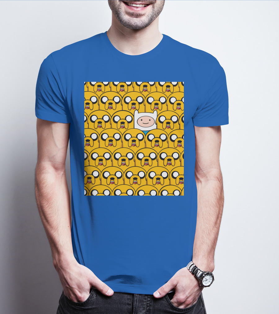 Finnthehuman Surrounded By Jake Faces T-Shirt