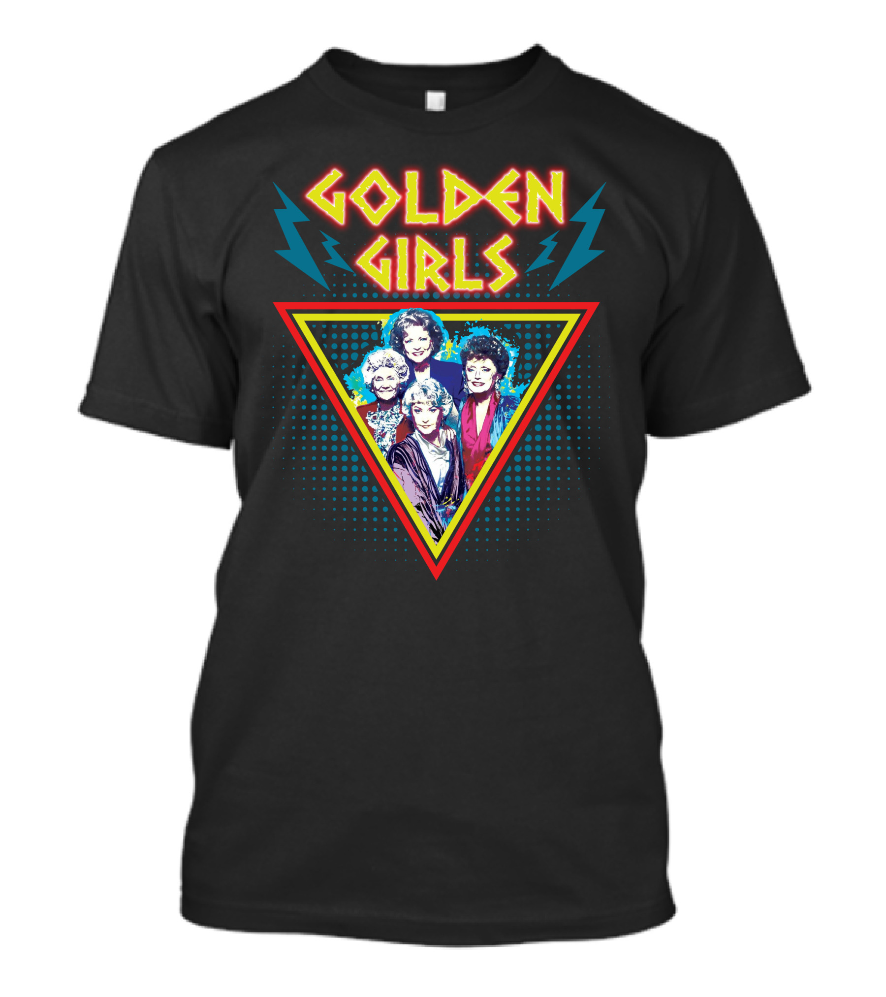 Golden Girls 80s Lightning Triangle T-Shirt