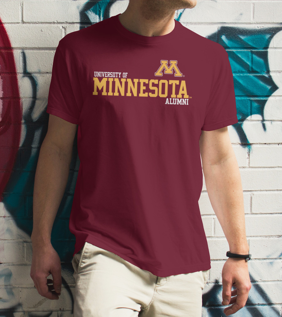 University Of Minnesota Alumni Bold Gold Maroon Iconic Collegiate T-Shirt
