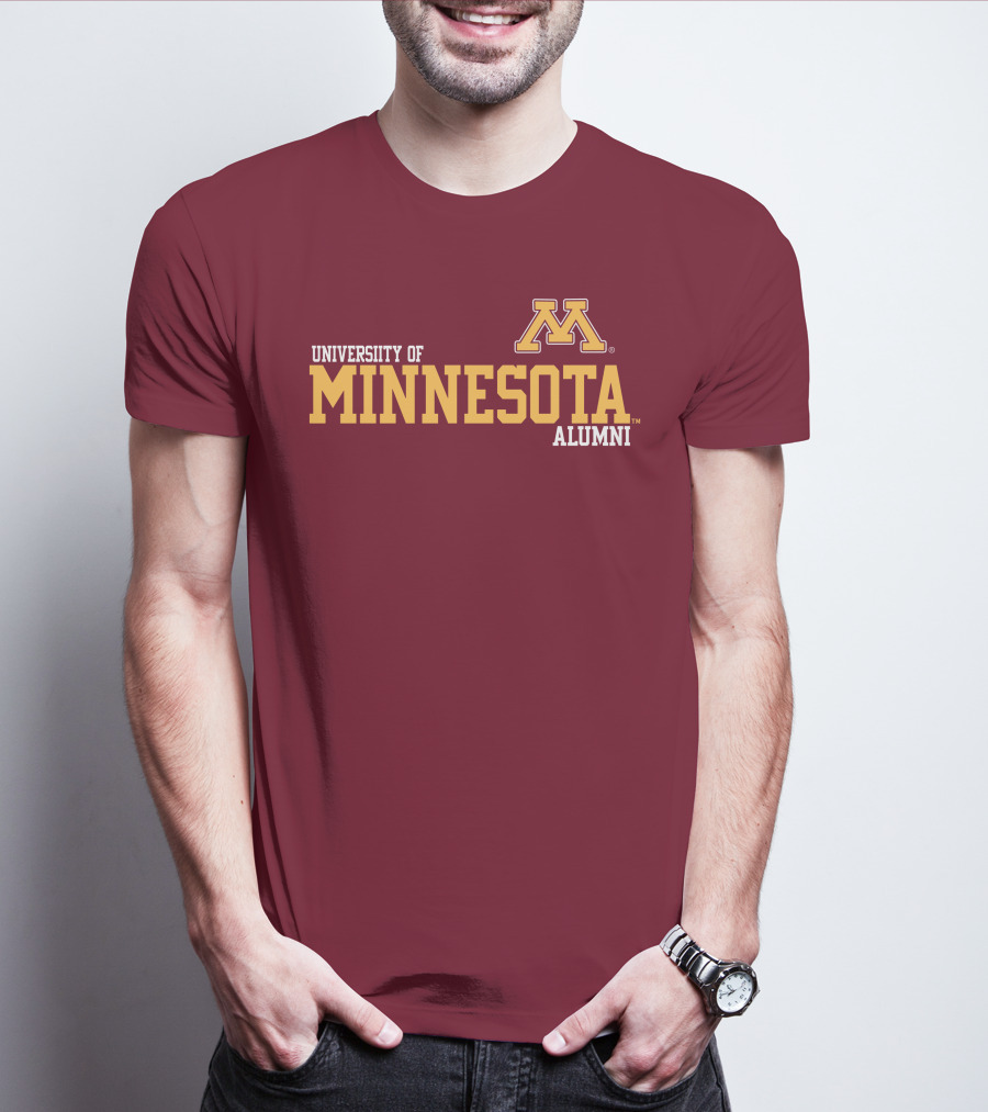 University Of Minnesota Alumni Bold Gold Maroon Iconic Collegiate T-Shirt
