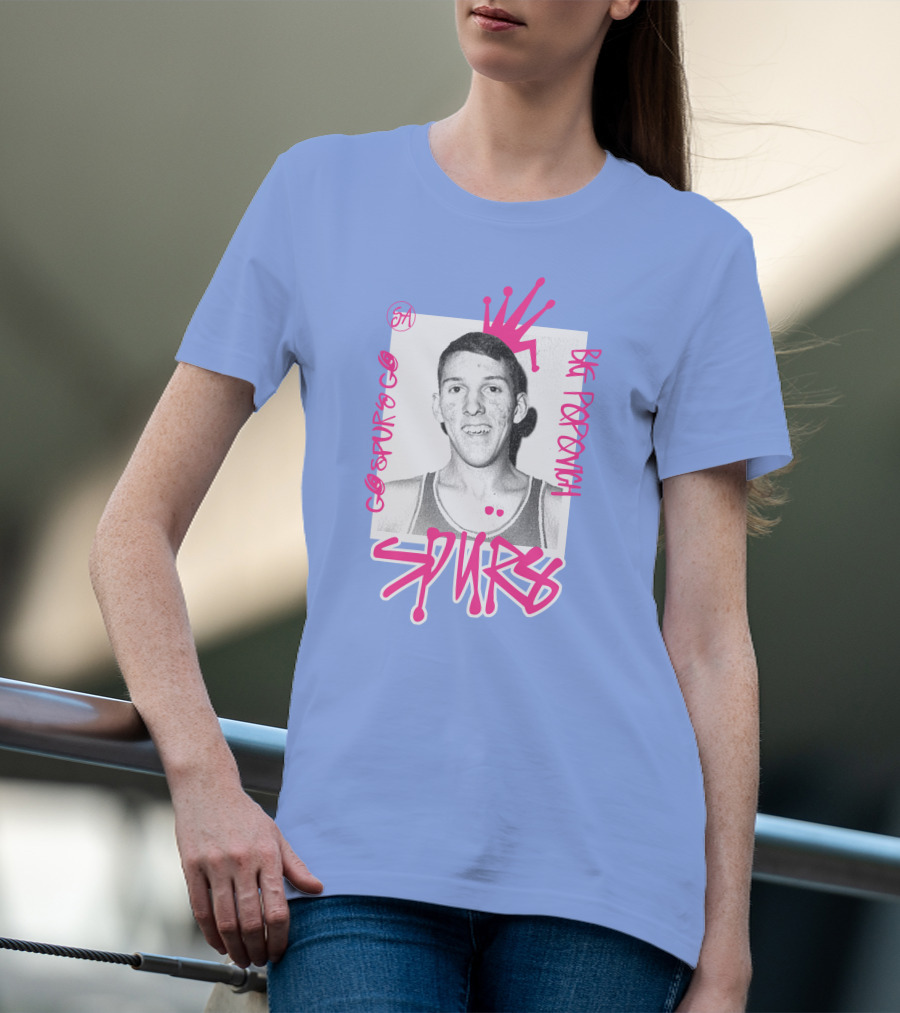 Go Spurs Go Big Popovich Spurs SA T-Shirt