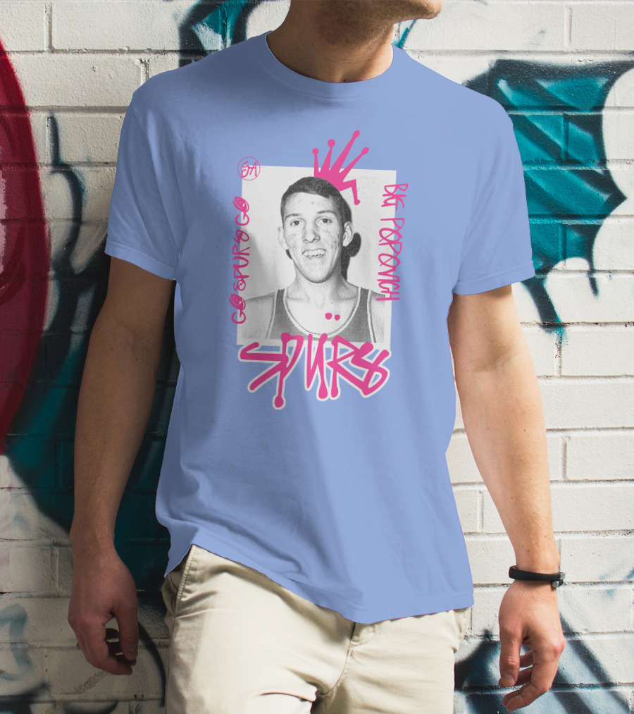 Go Spurs Go Big Popovich Spurs SA T-Shirt