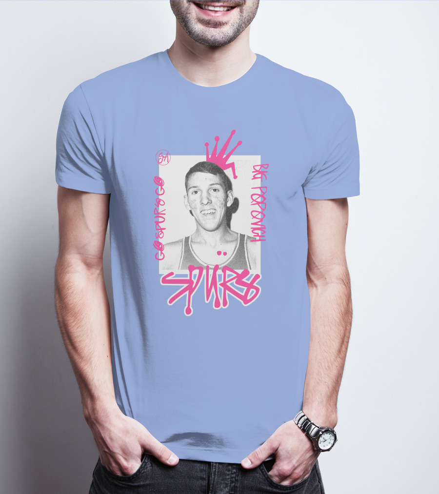 Go Spurs Go Big Popovich Spurs SA T-Shirt