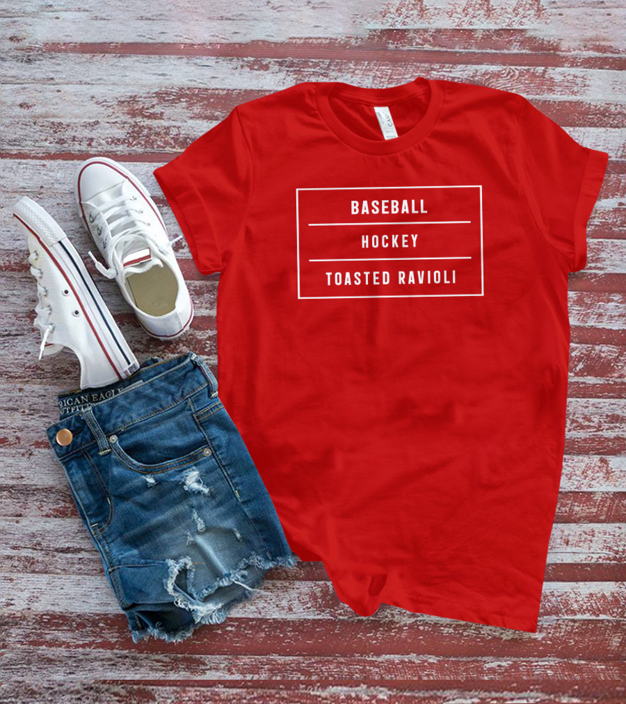 Baseball Hockey Toasted Ravioli T-Shirt