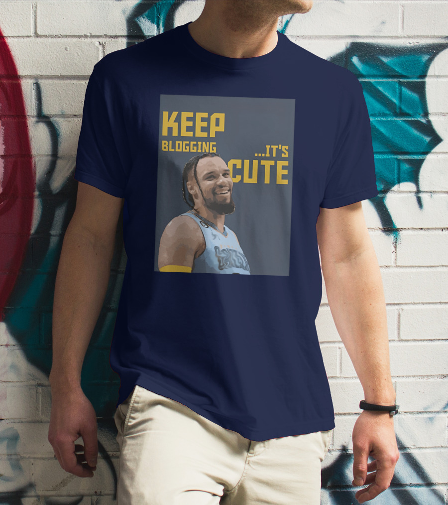 Keep Blogging It's Cute Basketball Player Smiling T-Shirt