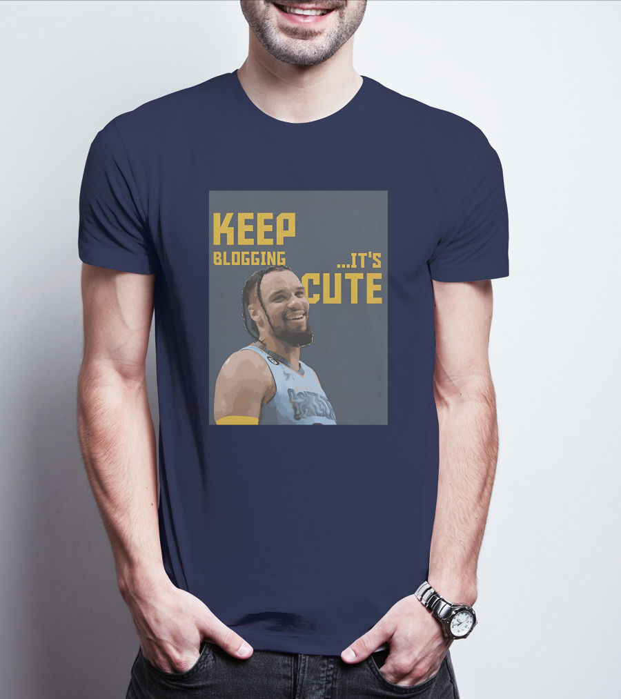 Keep Blogging It's Cute Basketball Player Smiling T-Shirt