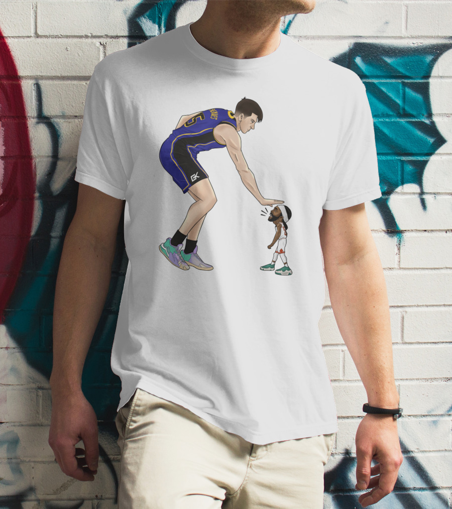 Basketball Giants And Tiny Challengers Showdown T-Shirt