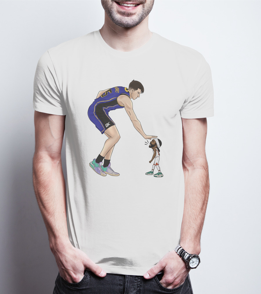 Basketball Giants And Tiny Challengers Showdown T-Shirt