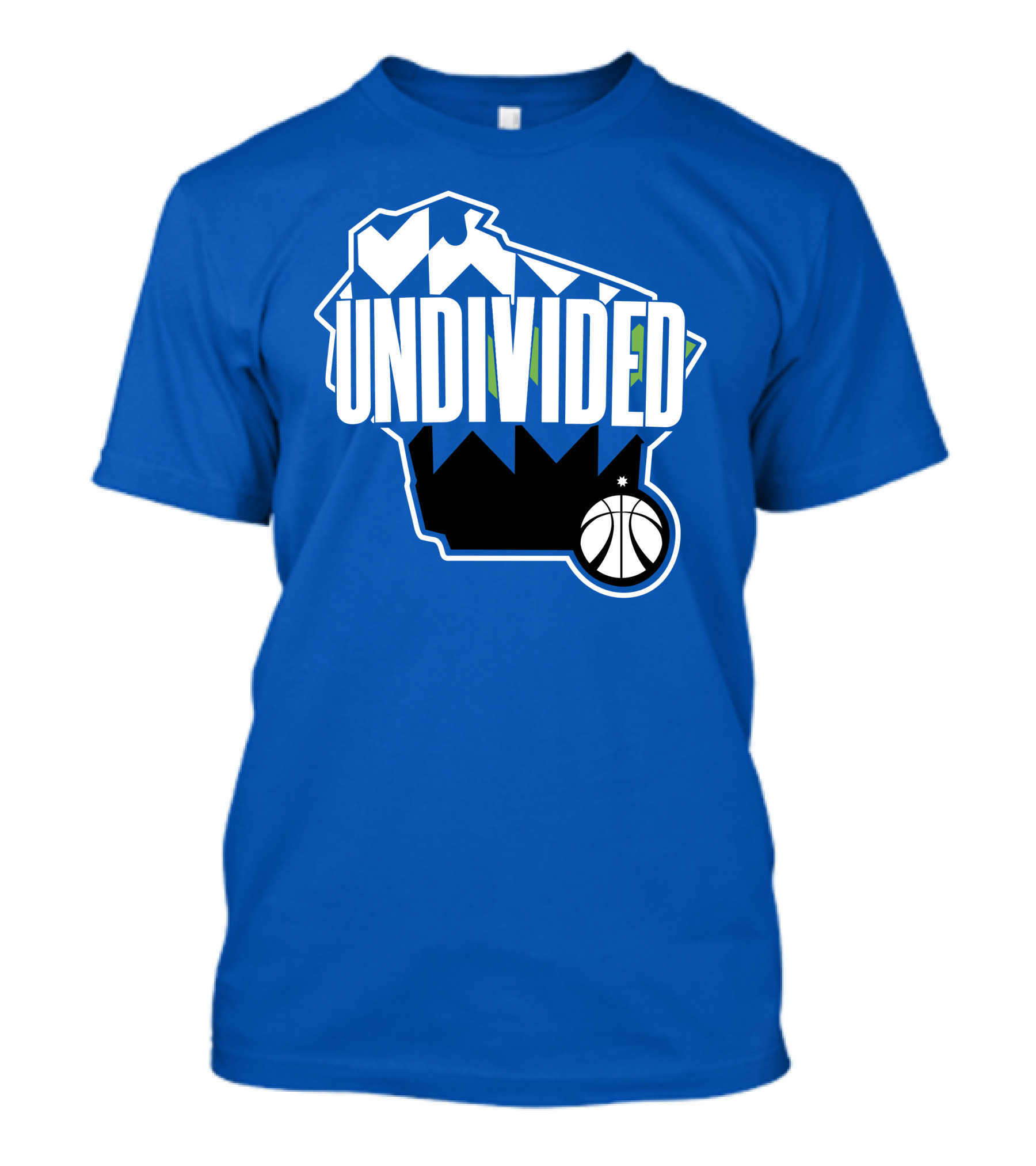Pat Connaughton Undivided Milwaukee Basketball Map Blue T-Shirt