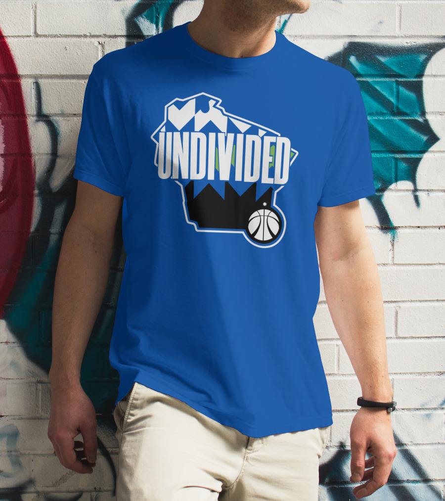 Pat Connaughton Undivided Milwaukee Basketball Map Blue T-Shirt